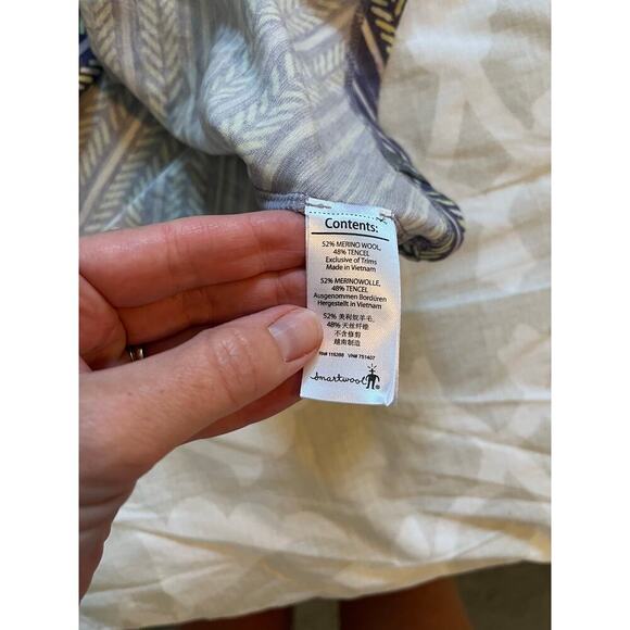 Smartwool Purple and White Midi Dress - Picture 4 of 11